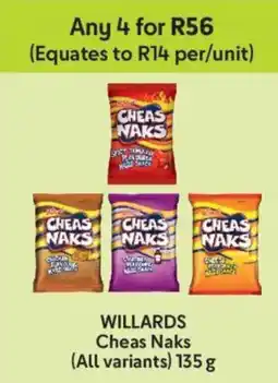 Makro Willards Cheas Naks offer