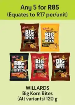 Makro Willards Big Korn Bites offer