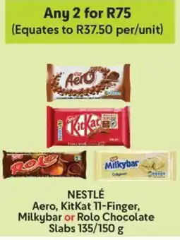 Makro Nestlé Aero, KitKat, Milkybar or Rolo Chocolate Slabs offer