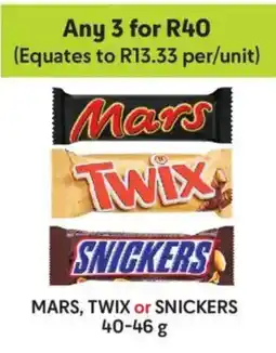 Makro Mars, Twix or Snickers offer