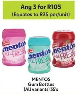 Makro Mentos Gum Bottles offer