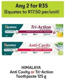 Makro Himalaya Anti Cavity or Tri-Action Toothpaste offer