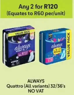 Makro Always Quattro offer