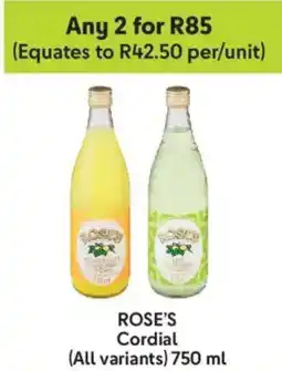 Makro Rose's Cordial offer