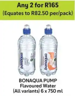 Makro Bonaqua pump flavoured water offer