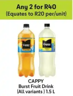 Makro Cappy Burst Fruit Drink offer