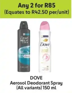 Makro Dove Aerosol Deodorant Spray offer
