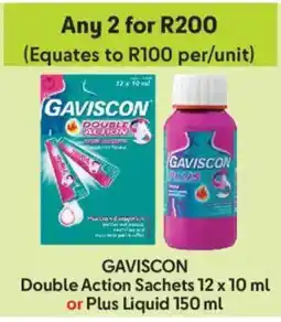 Makro Gaviscon Double Action Sachets or Plus Liquid offer