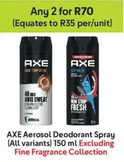 Makro AXE Aerosol Deodorant Spray offer