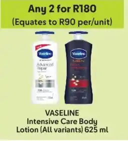 Makro VASELINE Intensive Care Body Lotion offer
