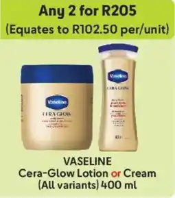 Makro Vaseline Cera-Glow Lotion or Cream offer