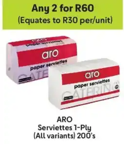 Makro ARO Serviettes 1-Ply offer