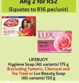 Makro LIFEBUOY Hygiene Soap or Lux Beauty Soap offer