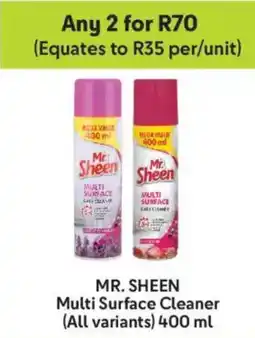Makro Mr. Sheen Multi Surface Cleaner offer
