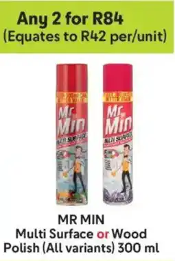 Makro Mr Min Multi Surface or Wood Polish offer
