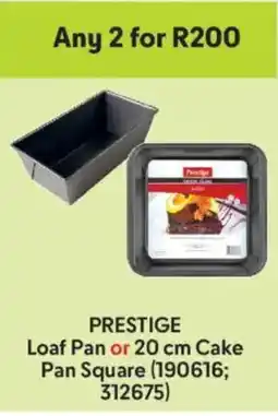 Makro Prestige Loaf Pan or Cake Pan Square offer