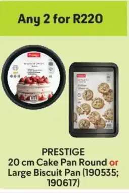 Makro Prestige Cake Pan Round or Large Biscuit Pan offer