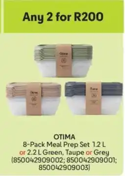 Makro Otima Meal Prep Set or Green, Taupe or Grey offer