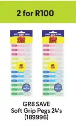 Makro Gr8 Save Soft Grip Pegs offer