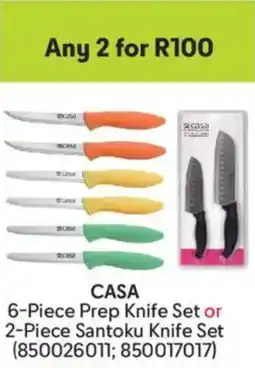 Makro Casa Prep Knife Set or Santoku Knife Set offer