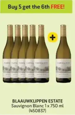 Makro Blaauwklippen Estate Sauvignon Blanc offer