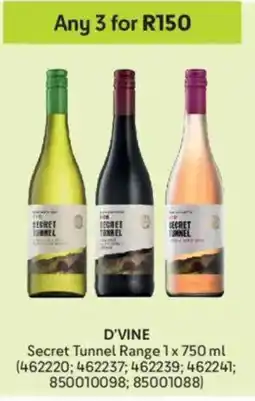 Makro D'vine Secret Tunnel Range offer
