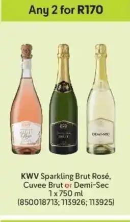 Makro KWW Sparkling Brut Rosé, Cuvee Brut or Demi-Sec offer