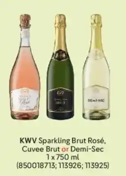Makro KWW Sparkling Brut Rosé, Cuvee Brut or Demi-Sec offer