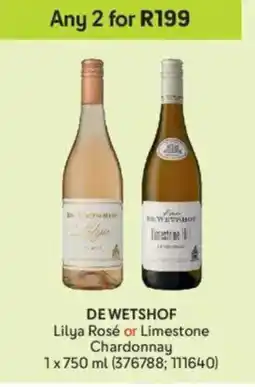 Makro De Wetshof Lilya Rosé or Limestone Chardonnay offer