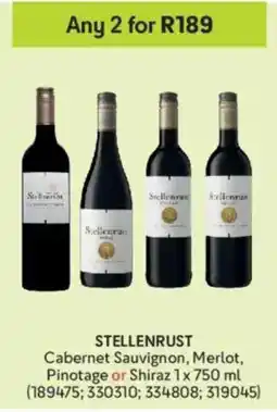 Makro Stellenrust Cabernet Sauvignon, Merlot, Pinotage or Shiraz offer