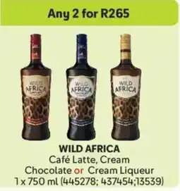 Makro Wild Africa Café Latte, Cream Chocolate or Cream Liqueur offer