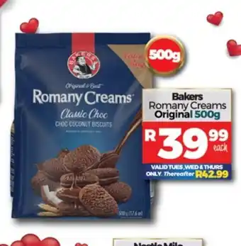 Take 'n Pay Bakers Romany Creams Original 500g offer