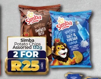 Take 'n Pay Simba Potato Chips Assorted 132g offer