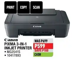 Home Corp Canon PIXMA 3-IN-1 INKJET PRINTER offer