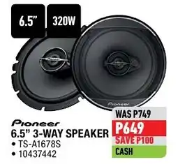 Home Corp Pioneer 6.5" 3-WAY SPEAKER offer