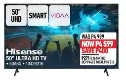 Home Corp Hisense 50" ULTRA HD TV offer