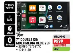 Home Corp 7" DOUBLE DIN MULTIMEDIA RECEIVER offer