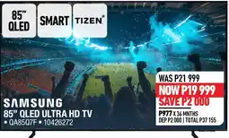Home Corp SAMSUNG 85" QLED ULTRA HD TV offer