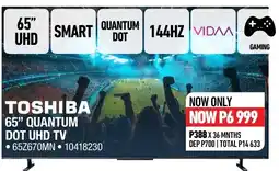 Home Corp TOSHIBA 65" QUANTUM DOT UHD TV offer