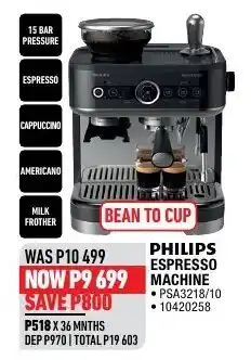 Home Corp PHILIPS ESPRESSO MACHINE offer