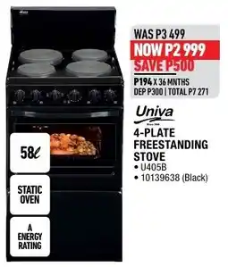 Home Corp Univa 4-Plate Freestanding Stove offer