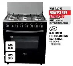 Home Corp 6-BURNER FREESTANDING GAS STOVE offer