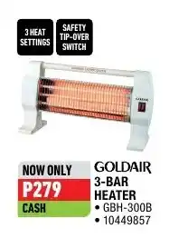 Home Corp GOLDAIR 3-BAR HEATER offer