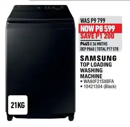 Home Corp SAMSUNG TOP LOADING WASHING MACHINE offer