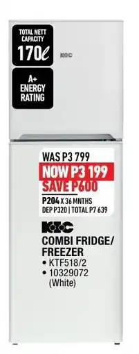 Home Corp KIC Combi Fridge/ Freezer offer