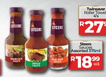Take 'n Pay Steers Sauces Assorted 375ml offer