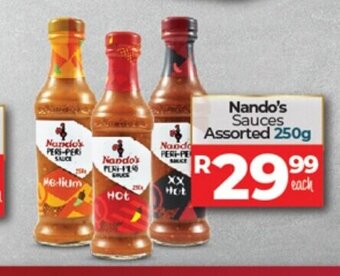 Take 'n Pay Nando's Sauces Assorted 250g offer