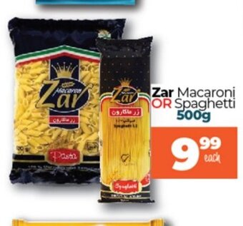 Take 'n Pay Zar Macaroni or Spaghetti 500g offer