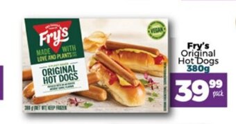 Take 'n Pay Fry's Original Hot Dogs 380g offer
