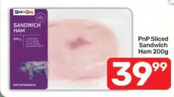 Pick n Pay PnP Sliced Sandwich Ham 200g offer
